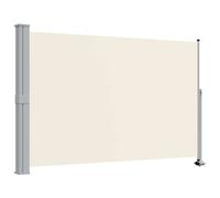 Side Awning Cream 160x300cm Polyester PU Coated Retractable Easy Privacy Screen