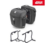 Side Bags 18L MT501 + Frames [GIVI] Moto Guzzi V7 850 Stone / Special 2024