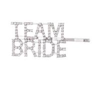 Side Bangs Clip Hairpin Wedding Ornaments Silver For Bridal Shower Shining Crystal Headwear