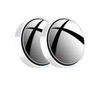 Side Blindspot Mirror 2Pcs Round Frame Convex Blind Spot Mirror Wide-Angle Adjustable Clear Rearview Mirror Blindspot Mirrors