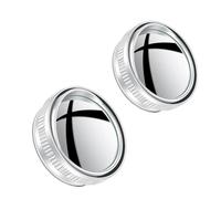 Side Blindspot Mirror 2X Car Suction Cup Mount Auxiliary Rearview Mirror Rotating Wide-Angle Round Frame Blind Spot Mirror Blindspot Mirrors