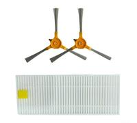 Side Brush and Filter Parts for Explorer Serie 40 and For Smart Force Essential Robotic Vacuum Cleaner, Ensures Deeper Cleaning and Air Purification