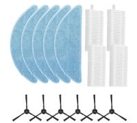 Side Brush HEPA Filter and Mop Pads Replacement Kit Compatible with For ILIFE A12 Pro Robot Vacuum and V9 V9 Pro G9 G9 Pro Models Spare Parts