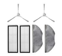 Side Brush Hepa Filter Mop Rag Compatible With Xiaomi Mijia STFCR01SZ Anti-winding Sweep Drag Robot Vacuum Cleaner Replacement Spare Parts (Color : 202)