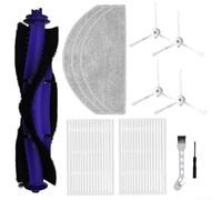 Side Brush Kit for Narwal S, Main Brush Filter Mop Cloth Accessory Set with Cleaning Brush Screwdriver for Robot Vacuum