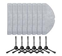 Side Brush Mop Cloth Kit, Compatible for Tapo, RV30 Max RV30 Max Plus RV20 Max RV20 Max Plus Vauum Cleaner Home Cleaning Equipment Parts(14pcs)