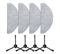 Side Brush Mop Cloth Kit, Compatible for Tapo, RV30 Max RV30 Max Plus RV20 Max RV20 Max Plus Vauum Cleaner Home Cleaning Equipment Parts(8pcs)