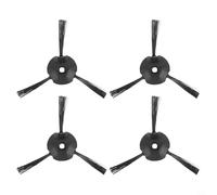 Side Brush Replacement Parts Compatible with for Shark RV2310 RV2310AE Robot Vacuum Cleaner Accessories ABS Nylon Material 4 Pack Black