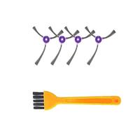 Side Brush Roller HEPA Filter Wipe Cloth Mops Replacement. Compatible For Midea, VCR09B Robotic Vacuum Cleaner Washable Parts Accessories (Color : 4 side brushes)