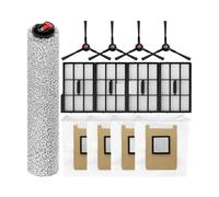 Side Brush Roller Mop Filter Dust Bag Replacement Kit,Compatible for Eufy,Omni E28 / E25 Robot Vacuum Cleaner Accessories Replace(Set 18)