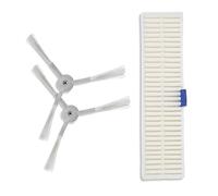 Side Brushes Compatible with Rowenta ZR740003 Side Brush And High Efficiency Filter Compatible with Explorer 60 Vacuum Cleaner Parts Side Brushes Filter