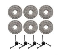 Side Brushes for Mop Cloths for Dreame X50s Pro, Matrix10 Ultra | Replacement Side Brushes and Mop Cloths for Robot Vacuum, Efficient Edge Cleaning for durable Materials Easy Install