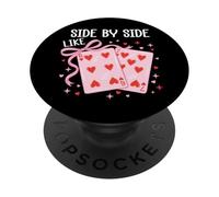 Side By Side Like 67 Valentine Cards 6 7 Youre the 6 to my 7 PopSockets Adhesive PopGrip