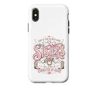 Side By Side Or Miles Apart Sisters Connected By Heart Case for iPhone X/XS