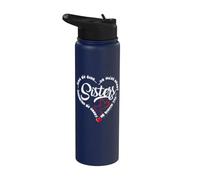 Side By Side Or Miles Apart Sisters Connected By Heart Stainless Steel Insulated Water Bottle