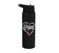 Side By Side Or Miles Apart Sisters Connected By Heart Stainless Steel Insulated Water Bottle