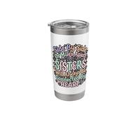 Side By Side Sisters Forever Connected Siblings Love Family Stainless Steel Insulated Tumbler