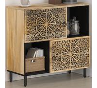 vidaXL Side Cabinet Home Storage Cabinet Cupboard Sideboard Solid Wood Mango