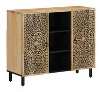 vidaXL Side Cabinet Home Storage Cabinet Cupboard Sideboard Solid Wood Mango