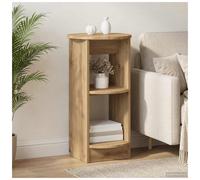 Side Cabinet Artisan Oak 40x40x75cm Engineered Wood 3-Shelf Minimalist for Homes