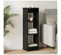 vidaXL Side Cabinet Black 40 x 40 x 100 cm Engineered Wood