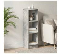 Side Cabinet Concrete Grey 40x40x100 cm Engineered Wood Minimalist Storage Slim