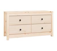 Side Cabinet Side Table Storage Cupboard Sideboard Solid Wood Pine vidaXL