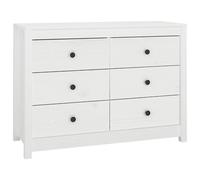 Side Cabinet Side Table Storage Cupboard Sideboard Solid Wood Pine vidaXL