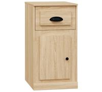 (sonoma oak) vidaXL Side Cabinet Sideboard Bedroom Side Table with Drawer Engineered Wood