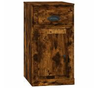 (smoked oak) vidaXL Side Cabinet Sideboard Bedroom Side Table with Drawer Engineered Wood