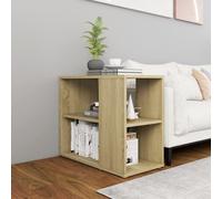 Side Cabinet Smoked Oak 60x30x50 cm Engineered Wood Compact Storage slim design