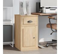 Side Cabinet Sonoma Oak Engineered Wood 40x50x75 cm Drawer Door Storage Compact