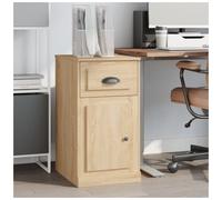 Side Cabinet Sonoma Oak Engineered Wood 50x40x75 cm Shelf & Drawer Modern Living