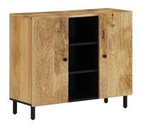 Side Cabinet Storage Cabinet Cupboard Sideboard Highboard Solid Wood vidaXL