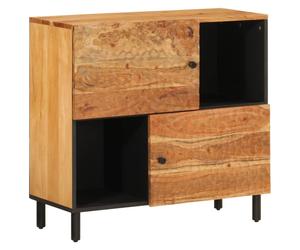 Side Cabinet Storage Cabinet Cupboard Sideboard Highboard Solid Wood vidaXL