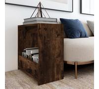 vidaXL Side Table Smoked Oak 50x26x50 cm Engineered Wood UK HOT