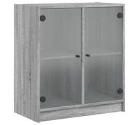 Side Cabinet with Glass Doors Home Storage Cabinet Cupboard Side Board vidaXL