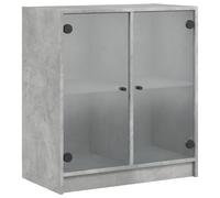 Side Cabinet with Glass Doors Home Storage Cabinet Cupboard Side Board vidaXL