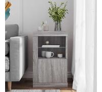 Vidaxl Side Cabinet With Led Lights Grey Sonoma Engineered Wood