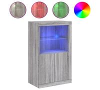 LED Sideboard Cabinet Home Side Storage Cupboard Buffet LED Lights Unit