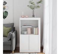 Side Cabinet with LED Lights Storage Sideboard Cupboard Engineered Wood vidaXL