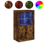 LED Sideboard Cabinet Home Side Storage Cupboard Buffet LED Lights Unit