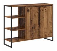 Side Cabinet with Storage with Door Engineered Wood Living Room Modern vidaXL