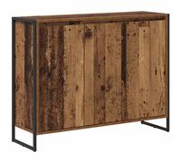 vidaXL Side Cabinet Smoke Oak 96.5 x 30 x 75 cm Engineered Wood
