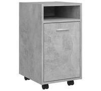 Side Cabinet with Wheels Chipboard Home Rolling Cabinet Multi Colours vidaXL
