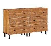 Side Cabinets Storage Cabinet Cupboard Sideboard Highboard Solid Wood vidaXL