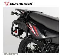 SW-Motech EVO side carriers - Black. Reinforced. Kawasaki KLR650 (08-18)., black