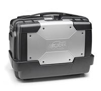 Side Case [KAPPA] KGR46 Garda 46 Liters Monokey Black/Silver For Motorcycle