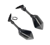 Side Convex Mirrors 8/10mm Carbon Fiber Motorcycle Rearview Mirror Scooter Back 2Pcs/Pair(8mm Carbon)