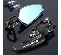 Side Convex Mirrors Motorcycle Handlebar End RearView Mirror For Suzuki Boulevard M109R Field View Extender Mirror Fold The Rear View Mirror(BLACK)